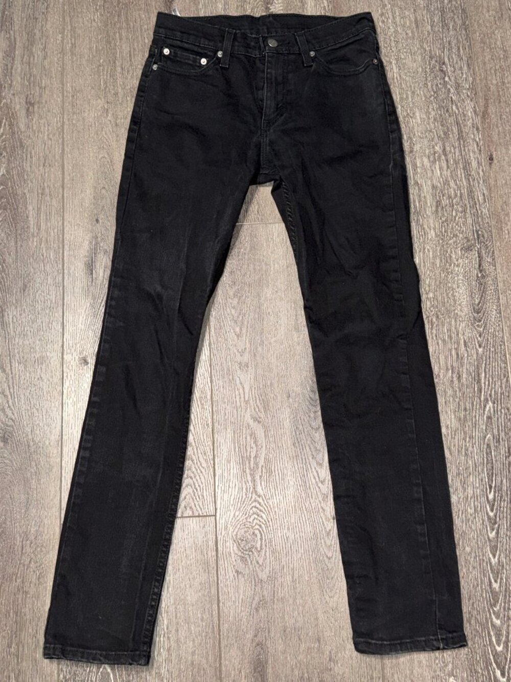 Levi's Men's 29x32 Black Dark Wash 511 Jeans Cotton Denim 5-Pocket